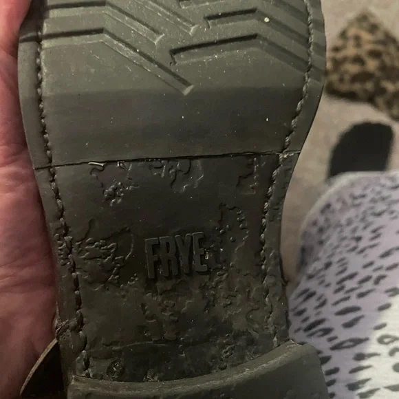 Adorable Frye Black Multi-Strap Ankle Boots Distressed style - Picture 2 of 6